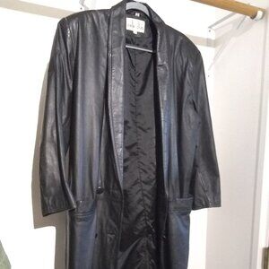 Woman's Pelle Club Long Trench / Duster Coat 1980s